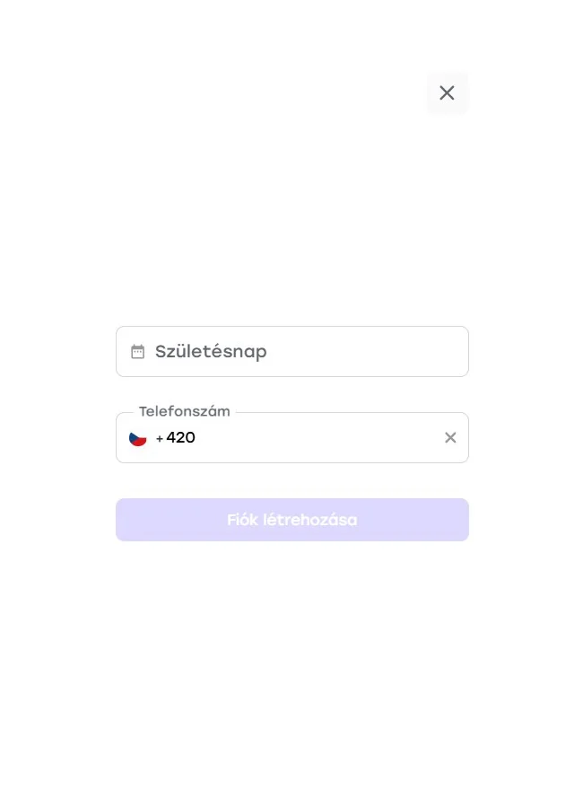 kaszinó regisztráció lépés 4