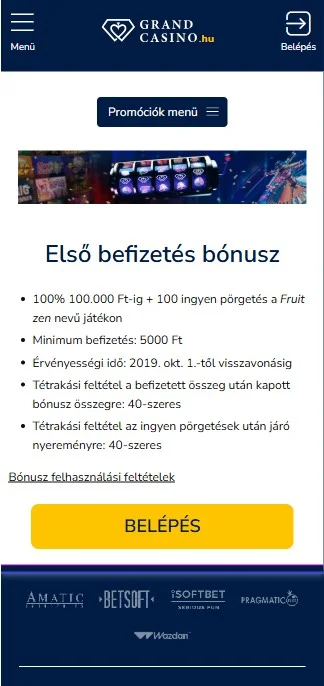 Grand Casino regisztráció lépései 4