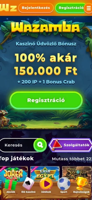Wazamba kaszinó 