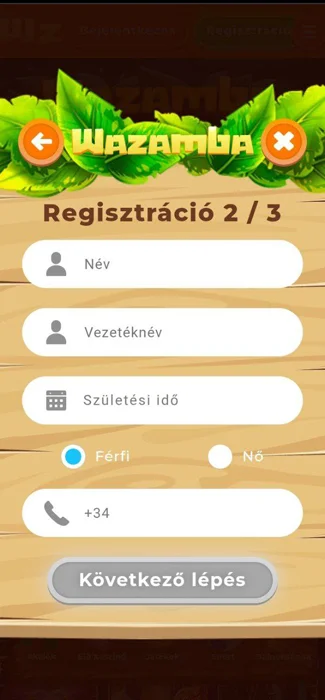 regisztacio wazamba lépés 5