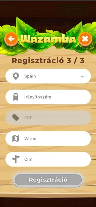 regisztacio wazamba lépés 6
