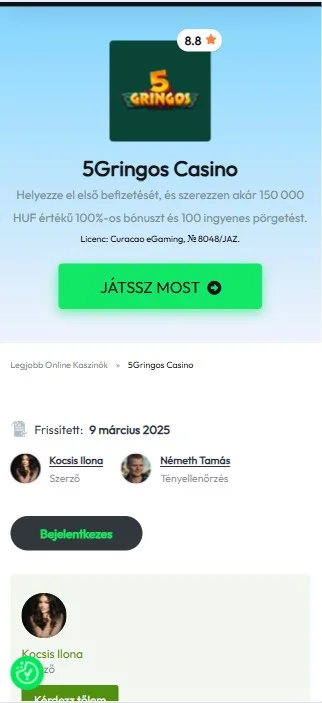 Ellenőrizd a kaszinó megbízhatóságát