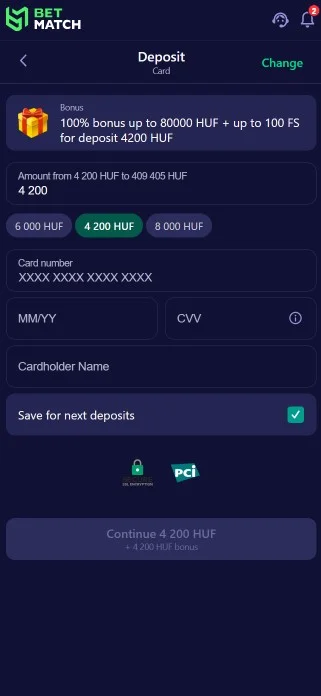 betmatch lépés 5