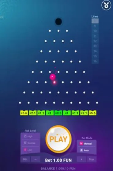 Plinko játék