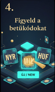 Figyeld a betűkódokat
