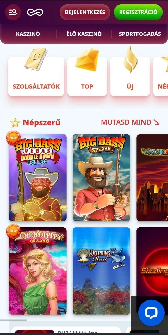 Regisztráció az Infinity Casino-ban elkezdődött