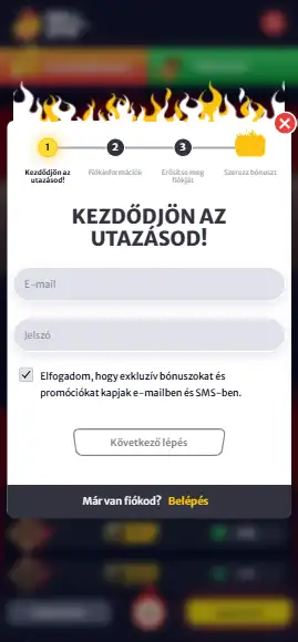 Alapadatok megadása