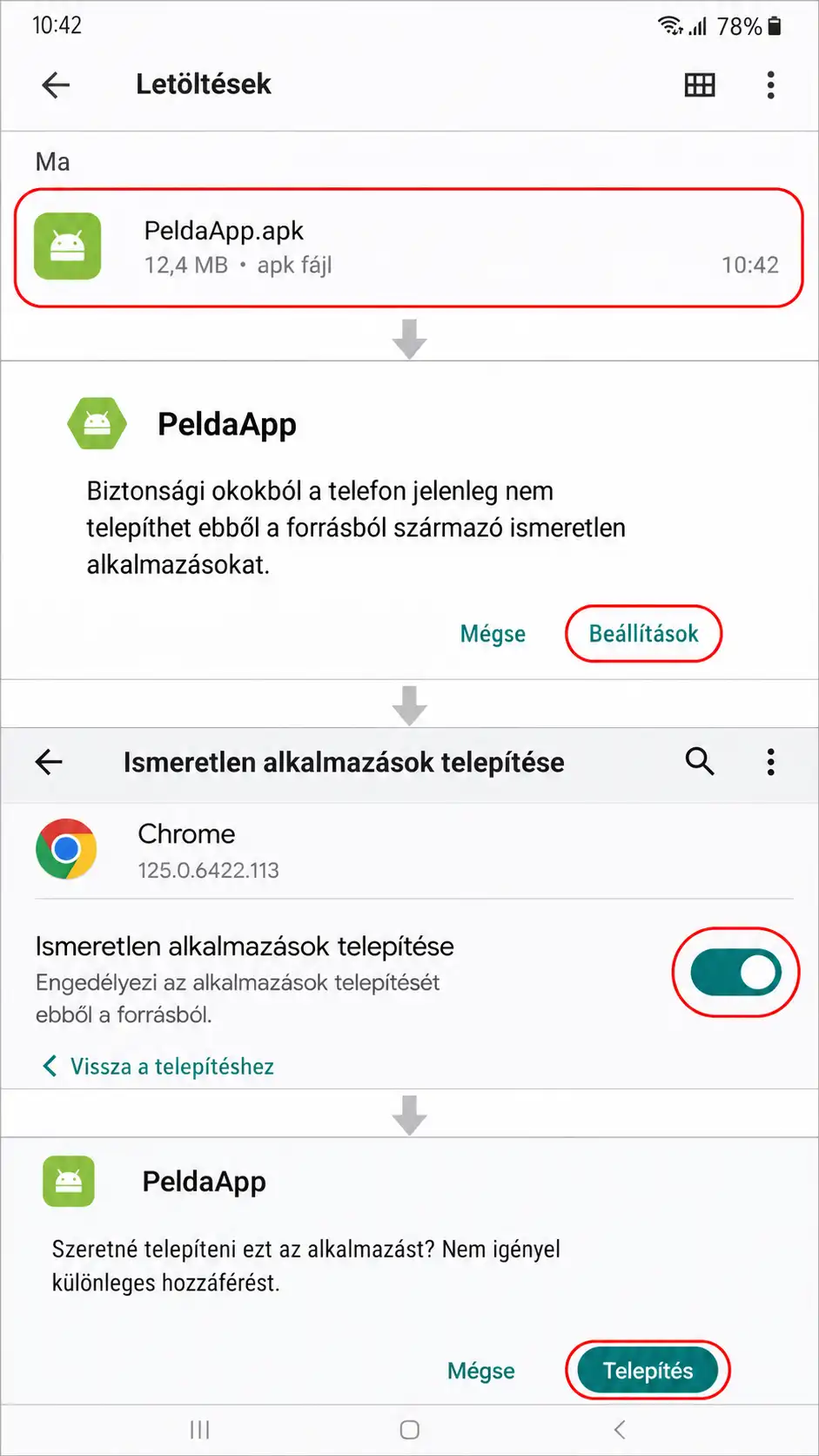 Telepítsd az APK-fájlt