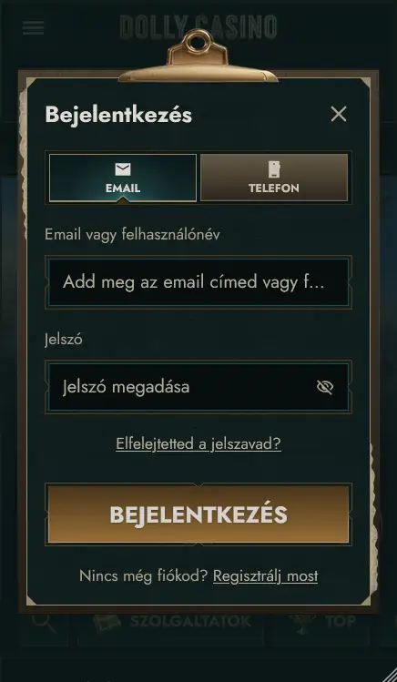 Lépjen be a fiókjába