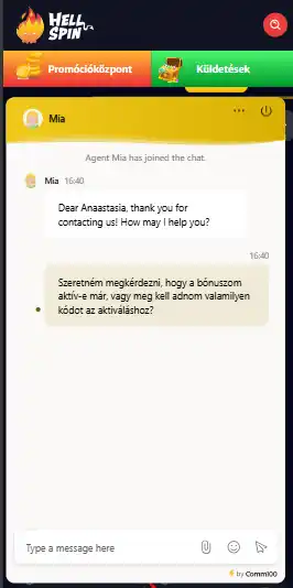 Hellspin ügyfélszolgálat és segítségnyújtás