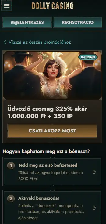 Üdvözlő bónusz új játékosoknak